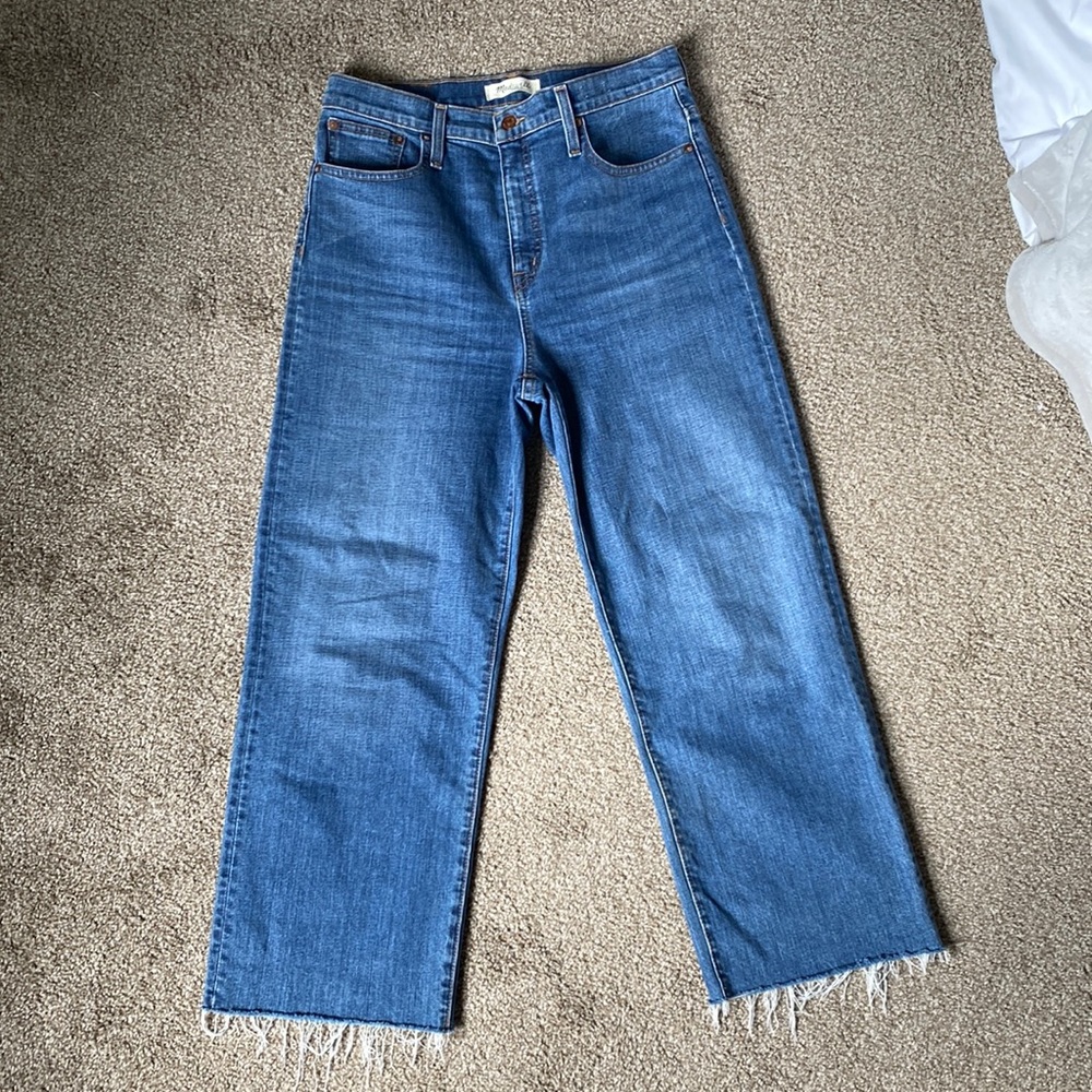 Madewell Slim Wide Leg Crop Jean